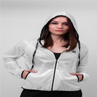 Jaqueta Corta Vento HUPI Feminina Branco Branco