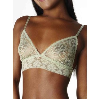 Sutiã Triângulo Renda Sweet Lace Verde Acinzentado