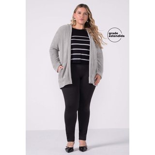 Calça Legging Feminina Helanca Felpada Marialícia Preto