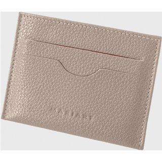 Porta Cartão de Couro Mariart Zircônio New Bege