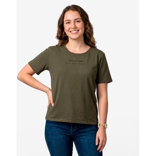 Blusa Feminina Manga Curta Infinita Cor Verde