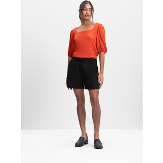 Shorts feminino em sarja comfort Essendi Preto