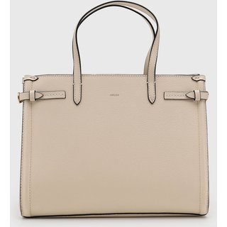 Bolsa Feminina Arezzo Grande Estruturada Bege