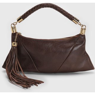 Bolsa Luiza Barcelos Alça de mão Tassel Marrom