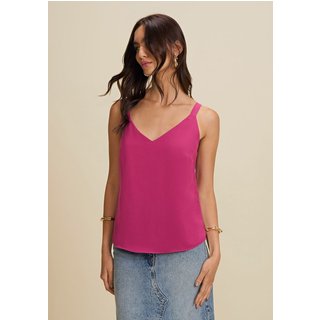 Regata Morena Rosa V Padrão Rosa