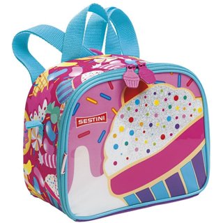 Infantil - Lancheira Pequena Sestini 20Y Cupcake Colorido Multicolorido