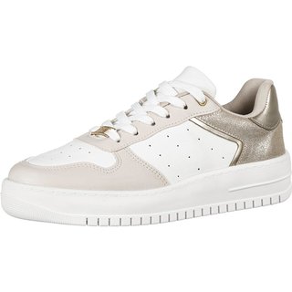 Tenis Feminino Casual Retrô Recortes Original Gigil Dourado