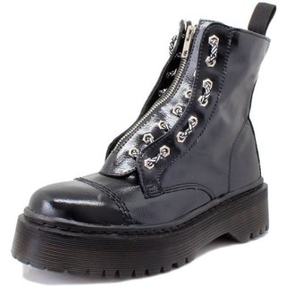 Coturno Tratorado Lizzy Estilo Veggie Croco Preto