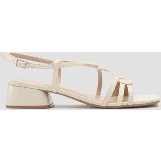 Sandália Couro Off White CBK Bege