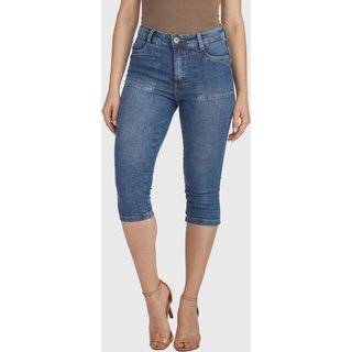 Calça Jeans HNO Jeans Capri Skinny Elastano Azul