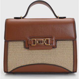 Bolsa Feminina Santa Lolla Trama Marrom