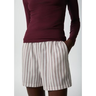 Shorts Feminino Listrado Cintura Alta Hering