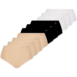 Kit com 10 Calcinhas Alta Loba 40351-001 Colorido Branco