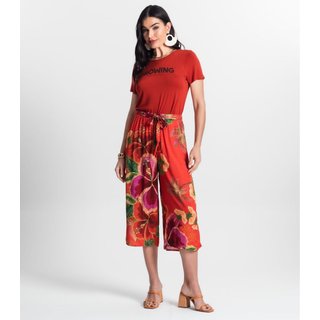 Calça Pantacourt Infinita Cor Laranja