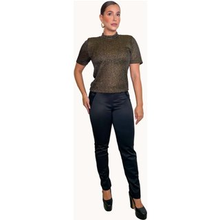 BLUSA FEMININA DE LUREX Preto