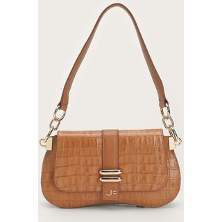 Bolsa Jorge Bischoff Croco Caramelo