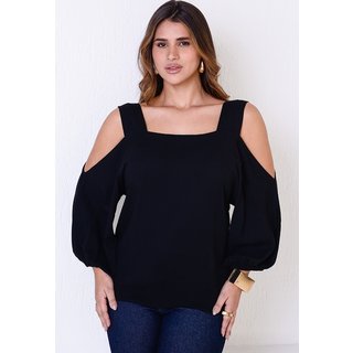 Blusa Ombro Vazado BBonnie Serena Preta