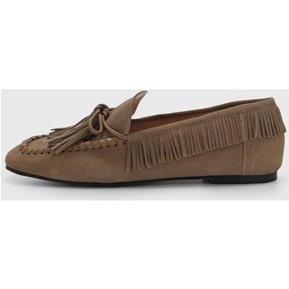 Mocassim Feminino Luiza Barcelos Franjas Marrom