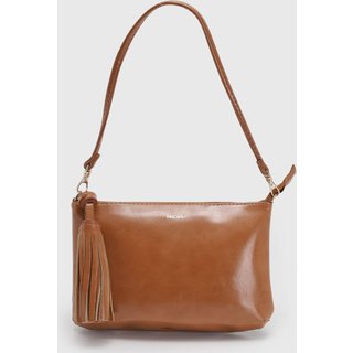 Bolsa Tiracolo Feminina Anacapri Alça Dupla Caramelo