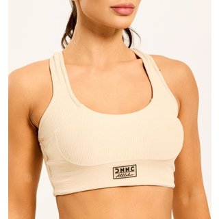 Ribbed Top Bege Camélia Poliamida Com Bojo Donna Carioca