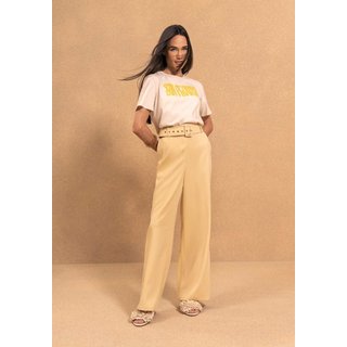 Blusa T-shirt Com Estampa Localizada Em Algodão Penteado
