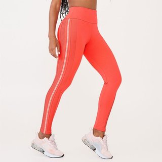 Legging Success Flower Coral Poliamida e Canelado Donna Carioca