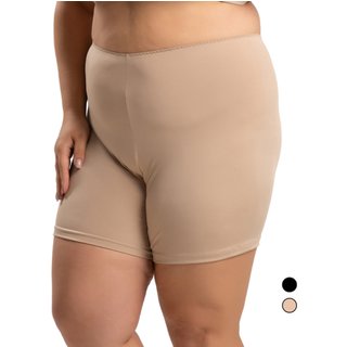 Short Anágua Plus Size Shortinho Segunda Pele Shanty Lingerie Bege