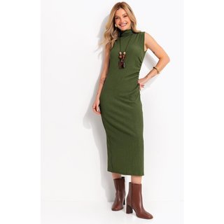 Vestido Em Malha Texturizada Verde Quintess