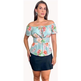 BLUSA FEMININA OMBRO A OMBRO Verde