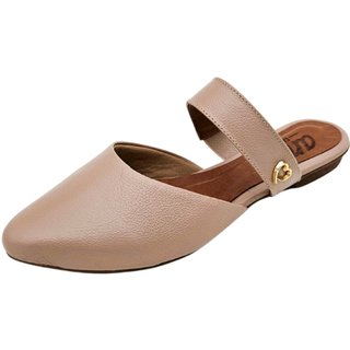 Mule em Couro Amo Calçados Vivian Nude