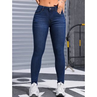 Calça Jeans Skinny Feminina Safira Moda Colada Azul Estonado