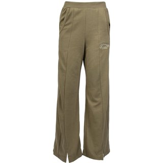 Calça Feminina Mormaii Wide Leg Moletom Verde Oliva