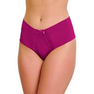 Calcinha Tetê Variedades Cintura Alta Forro 100% Algodão Confortável Detalhe em Renda Pink