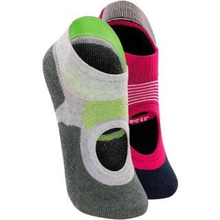 Kit com 2 Sapatilhas Antiderrapante Pilates Lupo 3286-002 Cinza