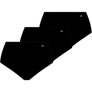 Kit com 3 Calcinhas Alta Loba 40351-001 Plus Size Preto