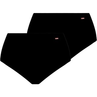 Kit com 2 Calcinhas Alta Loba 40351-001 Plus Size Preto