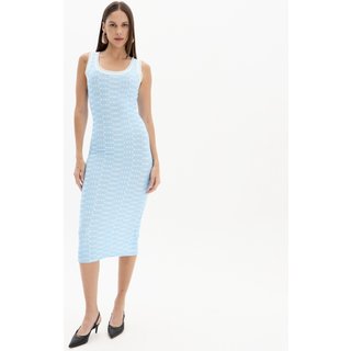Vestido Super Midi Easy Lança Perfume Dct In25 Azul Feminino
