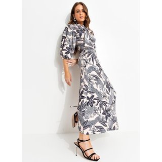 Vestido Feminino Onças Em Malha Fria Quintess