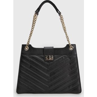 Bolsa Feminina Jorge Bischoff Média Matelassada Preta