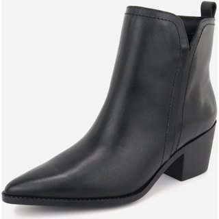 Bota Feminina Texana Western Maria Paula Country Feminina Em Couro Cano Curto Preto