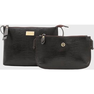 Kit Bolsas Couro Mariart 2190MRT + 201LMRT Café