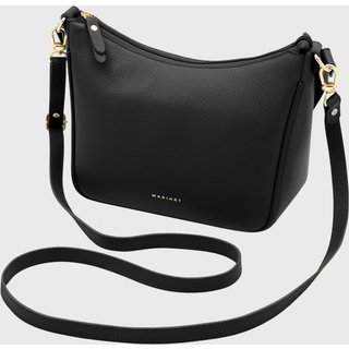 Bolsa Transversal de Couro Mariart Macaúba Preta