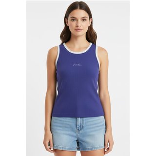 Regata Feminina Ribana Canelada Polo Wear Marinho