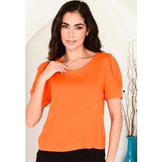 Blusa Viscose M/C B’Bonnie Talia Laranja