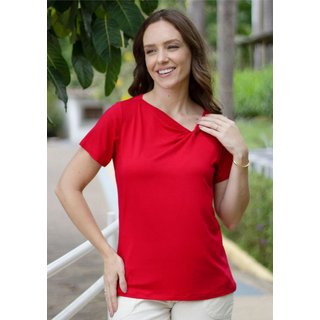 Blusa Pau a Pique Manga Curta Básica Vermelho VERMELHO - M Pau a Pique