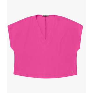 Blusa Manga Morcego Plus Size Secret Glam Rosa