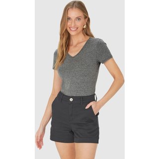 Blusa Básica Feminina Decote V Em Cotton Light