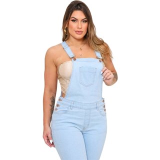 Macacão Feminino Devale Alleppo Jeans Medelin