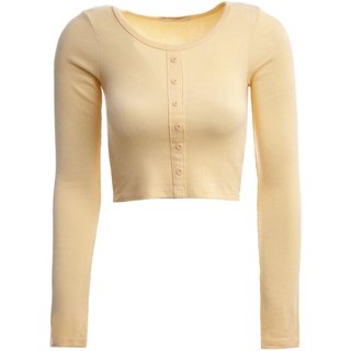 Blusa Cropped Autentique Feminina CREME