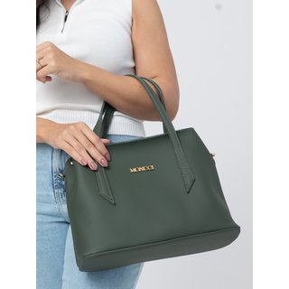 Bolsa Moncci Média Alça transversal e alça de mão Verde Militar